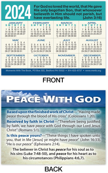 Calendar Card: Peace With God