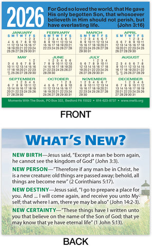 Calendar Card: What’s New?