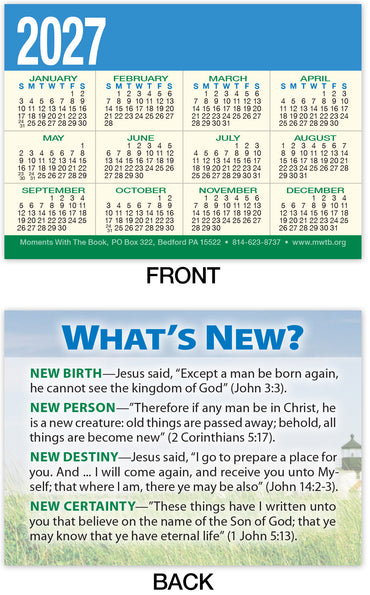 Calendar Card: What’s New? (Personalized)