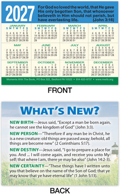 Calendar Card: What’s New?