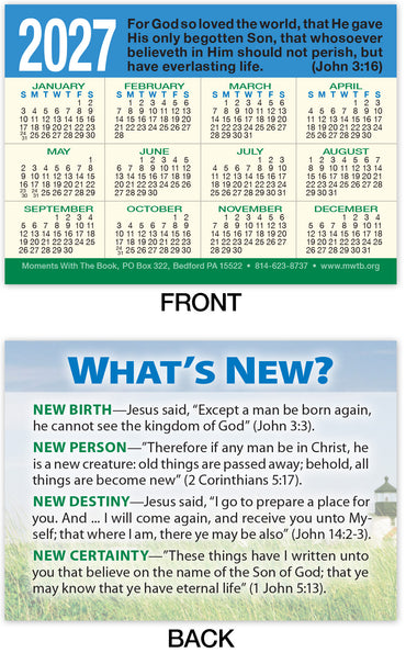 Calendar Card: What’s New?