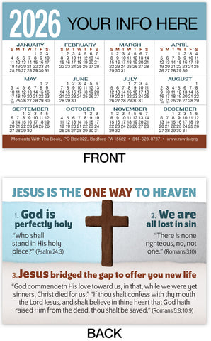 Calendar Card: One Way (Personalized)