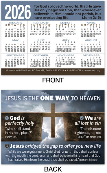 Calendar Card: One Way