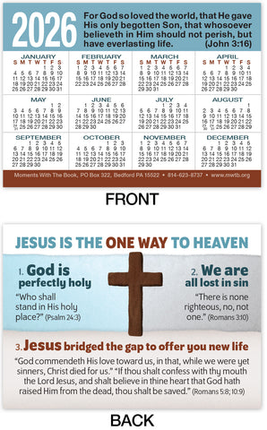 Calendar Card: One Way