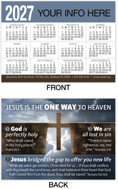 Calendar Card: One Way (Personalized)