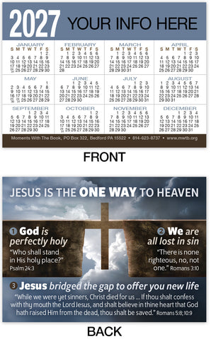 Calendar Card: One Way (Personalized)