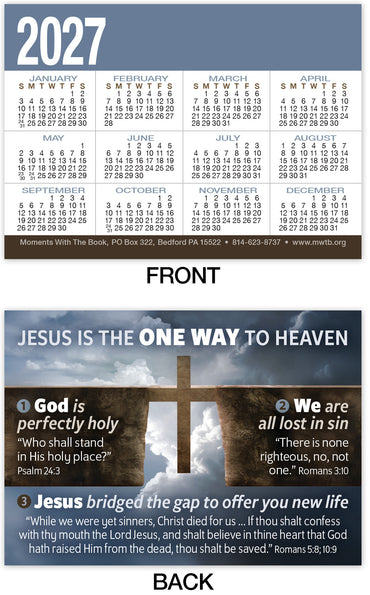 Calendar Card: One Way (Personalized)
