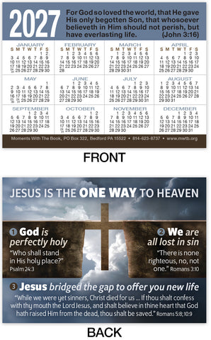 2027 Calendar Card: One Way