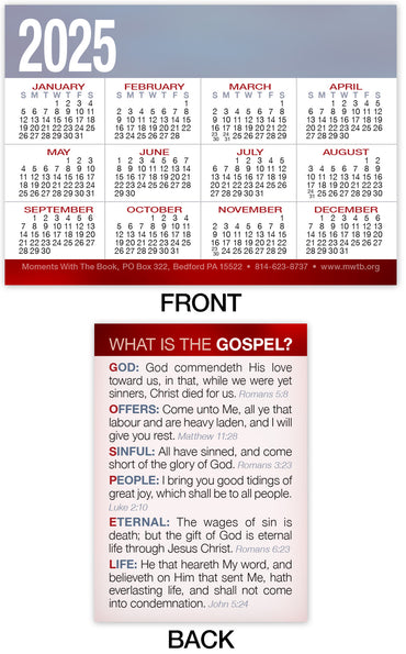 Calendar Card: What Is The Gospel? (Personalized)