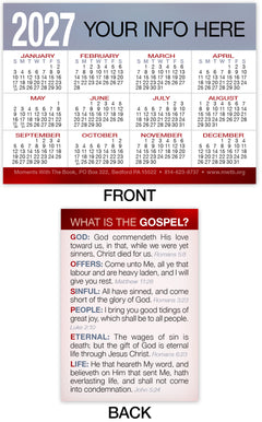 Calendar Card: What Is The Gospel? (Personalized)