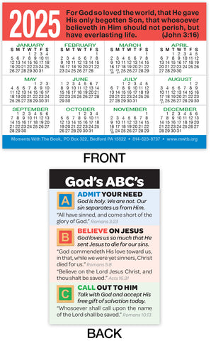 2025 Calendar Card: God's ABC's