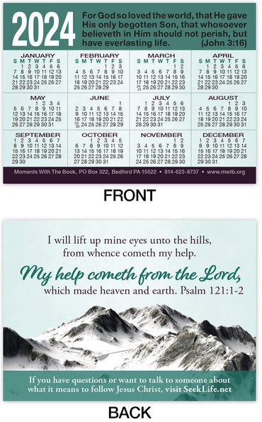 Calendar Card: My Help Comes From The Lord