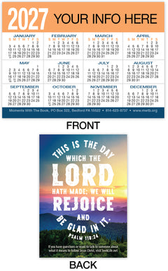 Calendar Card: This Is The Day (Personalized)