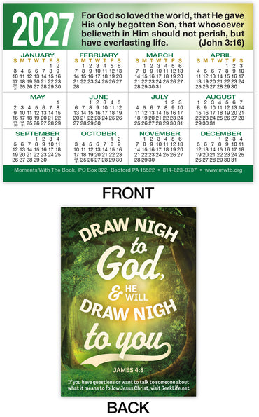 Calendar Card: Draw Near to God