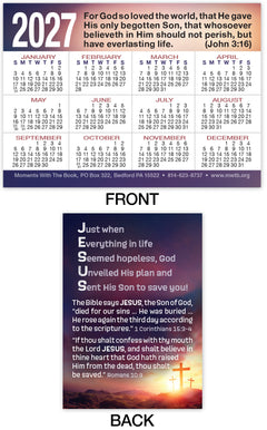 2027 Calendar Card: Jesus