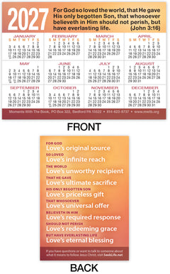 2027 Calendar Card: God So Loved