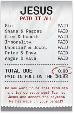 Jesus Paid It All (Personalized)
