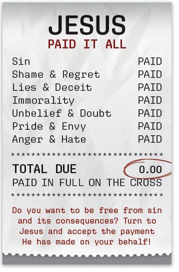 Jesus Paid It All (Personalized)