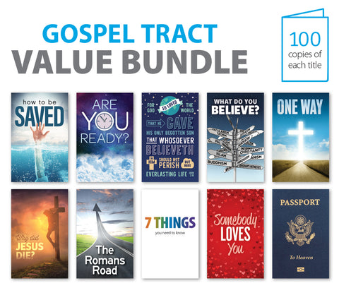 Gospel Tract Value Bundle (100 each of Top 10)