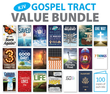 Gospel Tract Value Bundle (100 each of Top 20)