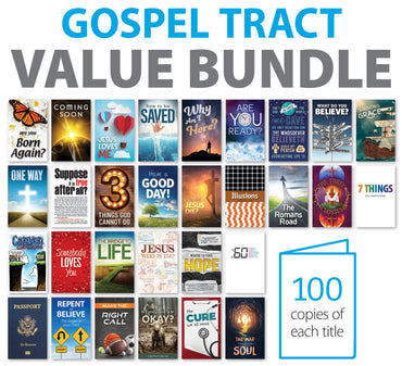 Gospel Tract Value Bundle (100 each of Top 30)