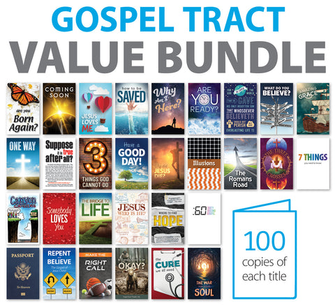 Gospel Tract Value Bundle (100 each of Top 30)