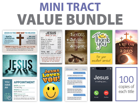 Mini Tract Value Bundle (100 each of Top 10)