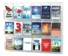 18-Pocket Wall-Mount Tract Rack