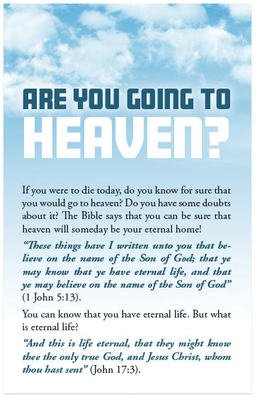 Are You Going to Heaven (English, KJV)