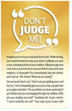 Don't Judge Me!