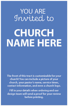 You Are Invited To (Customizable Church Invitation, NKJV)