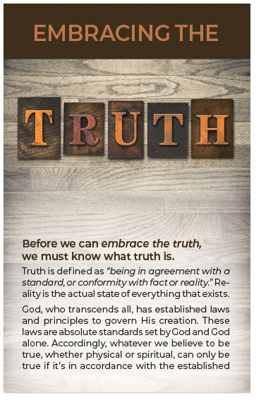 Embracing the Truth