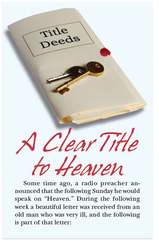 A Clear Title to Heaven (KJV) (Preview page 1)