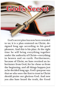 God's Secret (NLT) (Preview page 1)