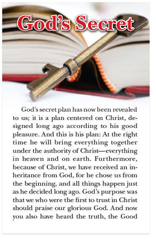 God's Secret (NLT) (Preview page 1)