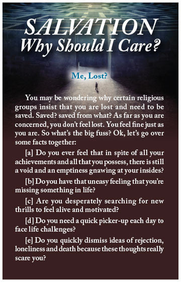 Salvation: Why Should I Care? (NIV) (Preview page 1)