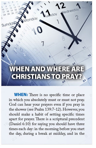 When and Where Are Christians to Pray? (NIV) (Preview page 1)