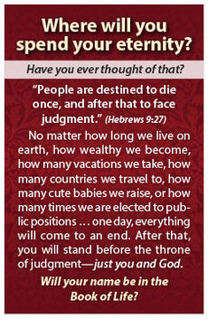 Where Will You Spend Your Eternity? (NIV) (Preview page 1)