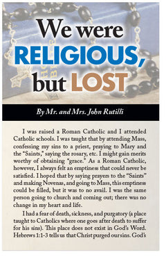 We Were Religious, But Lost (KJV) (Preview page 1)