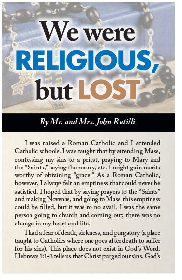 We Were Religious, But Lost (KJV) (Preview page 1)