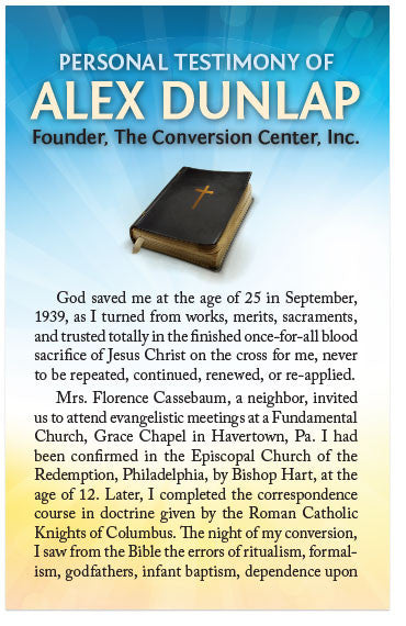 The Personal Testimony Of Alex Dunlap (KJV) (Preview page 1)