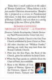 Roman Catholicism Is Not Just Another Christian Denomination (KJV)