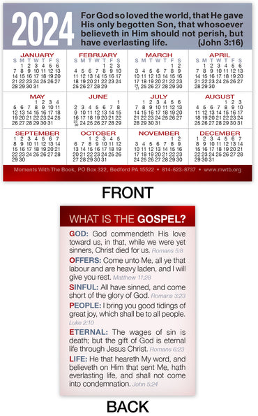 Calendar Card: What Is The Gospel?