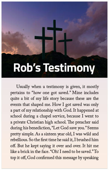 Rob's Testimony (Preview page 1)