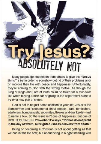 Try Jesus? Absolutely Not! (Preview page 1)