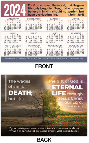 2024 Calendar Card: The Gift of God
