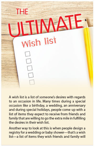 The Ultimate Wish List (KJV) (Preview page 1)