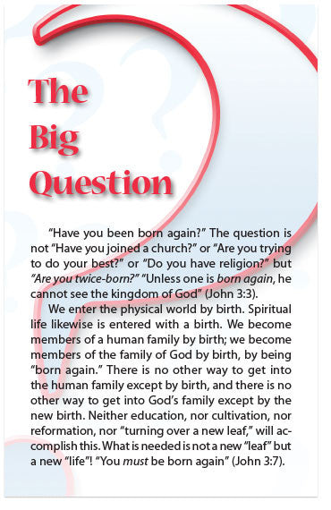 The Big Question (NKJV) (Preview page 1)