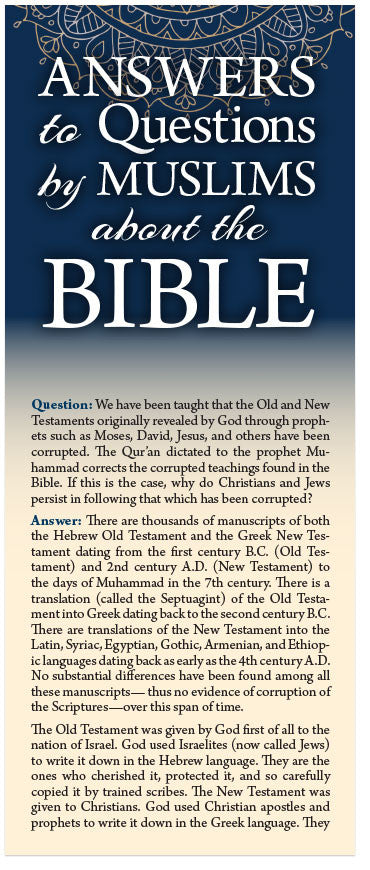 Answers To Questions By Muslims About The Bible (KJV) (Preview page 1)
