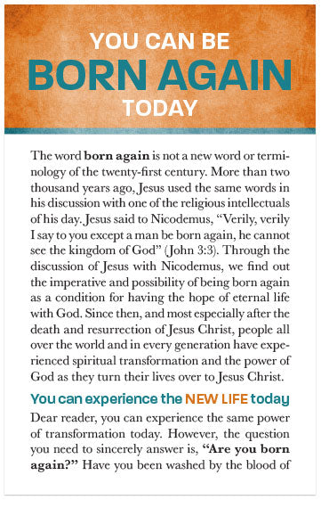 You Can Be Born Again Today (Preview page 1)